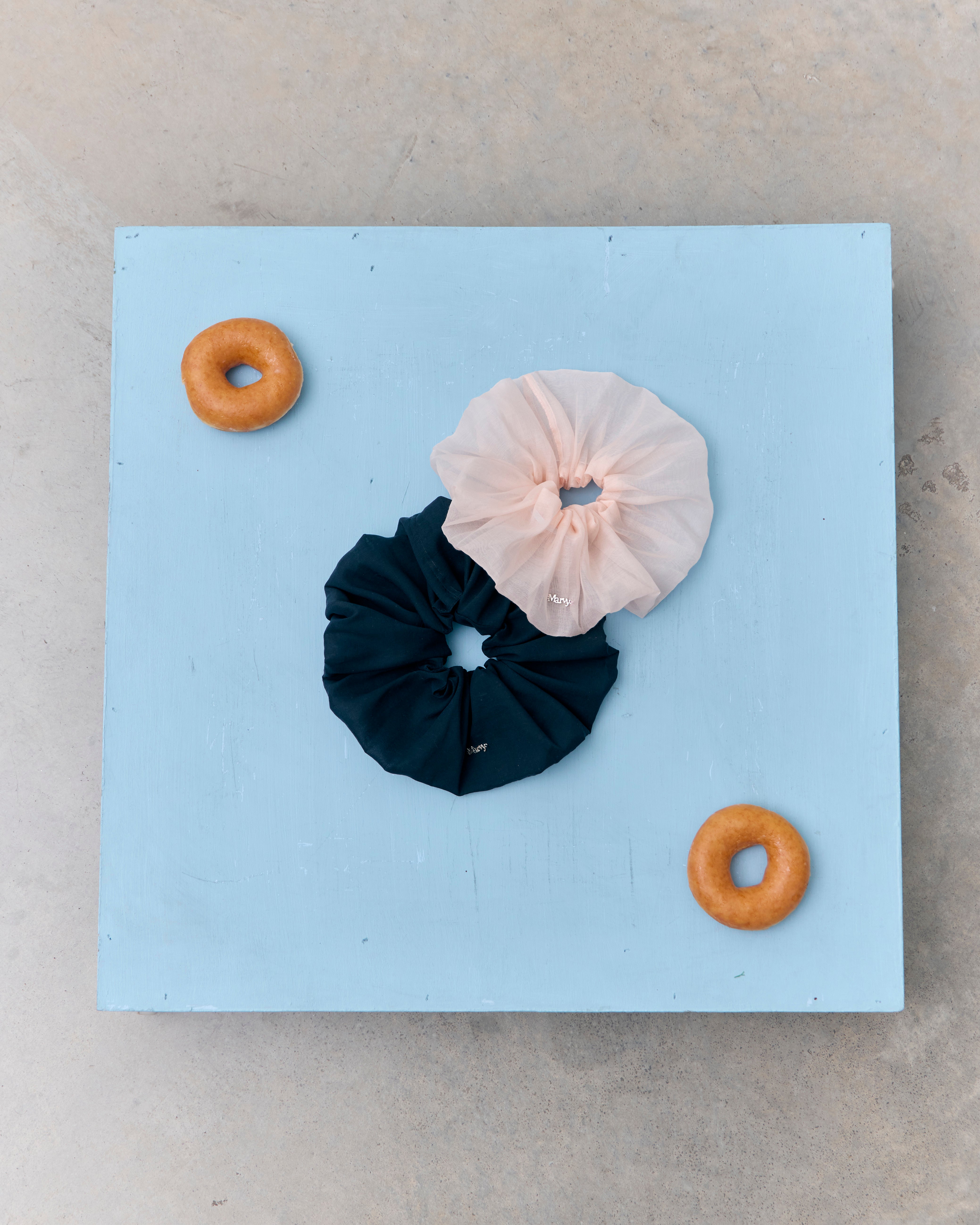 sheer puff scrunchie (3color)