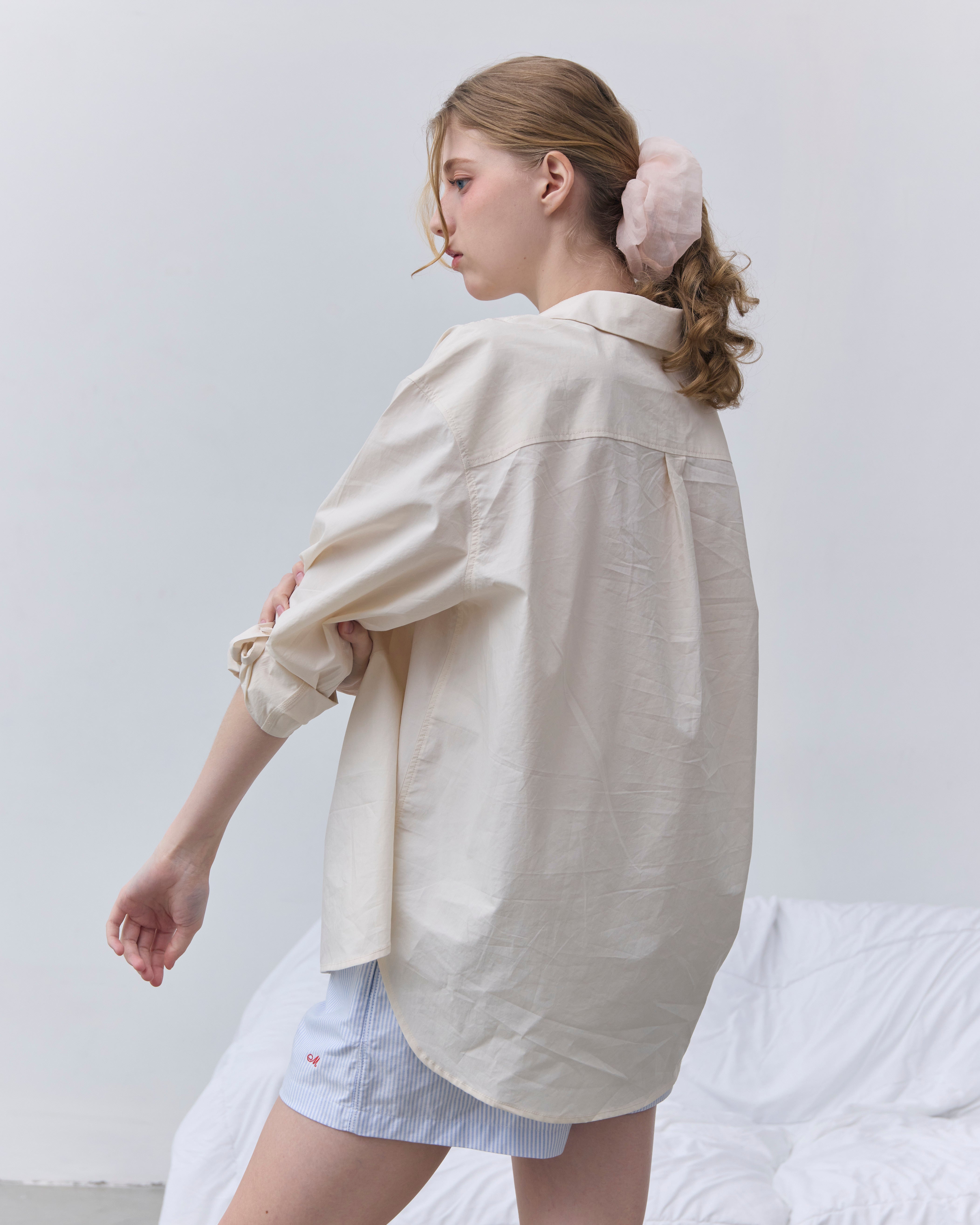 sheer puff scrunchie (3color)