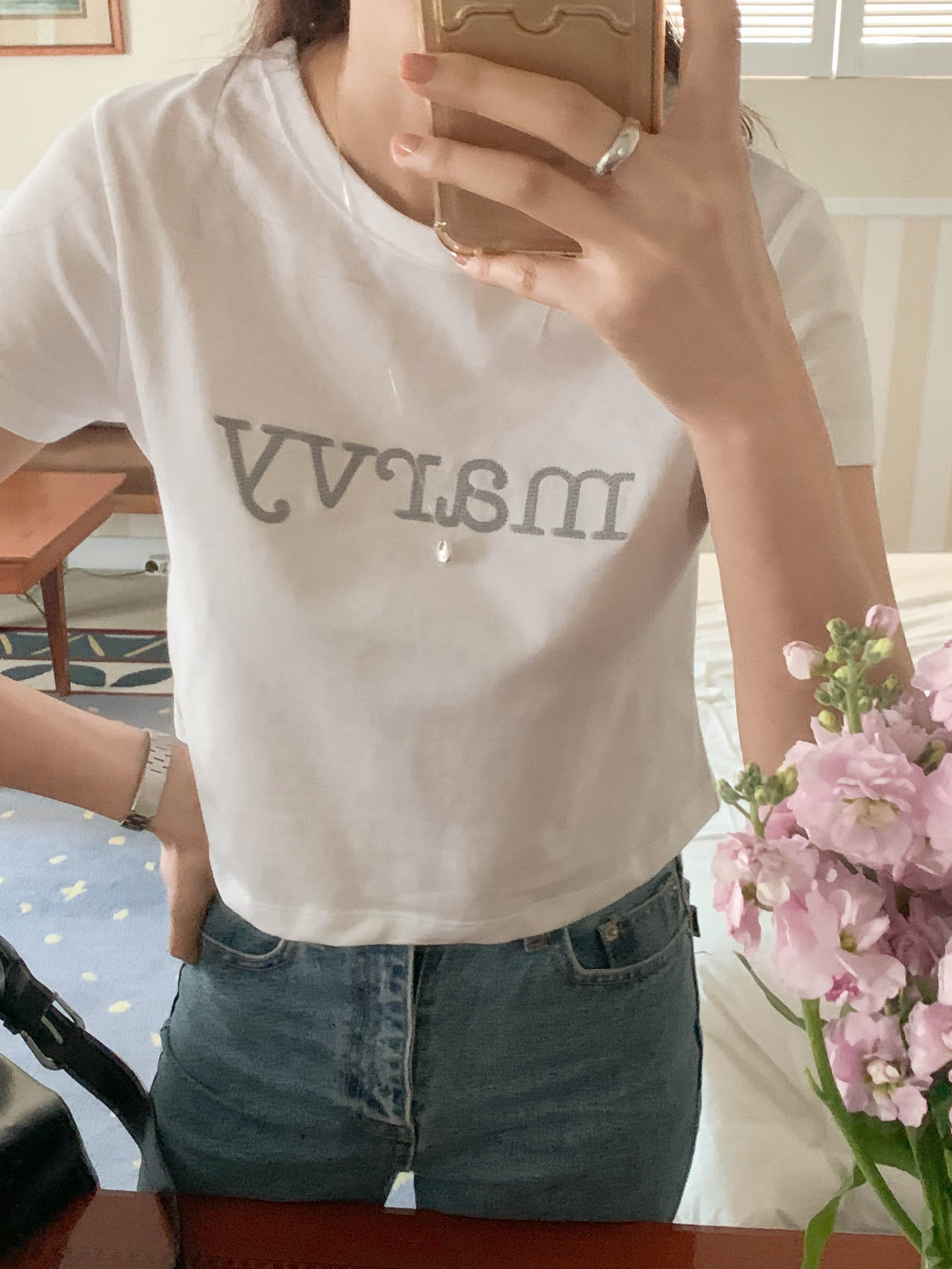 3rd) marvy chain logo tee (grey)