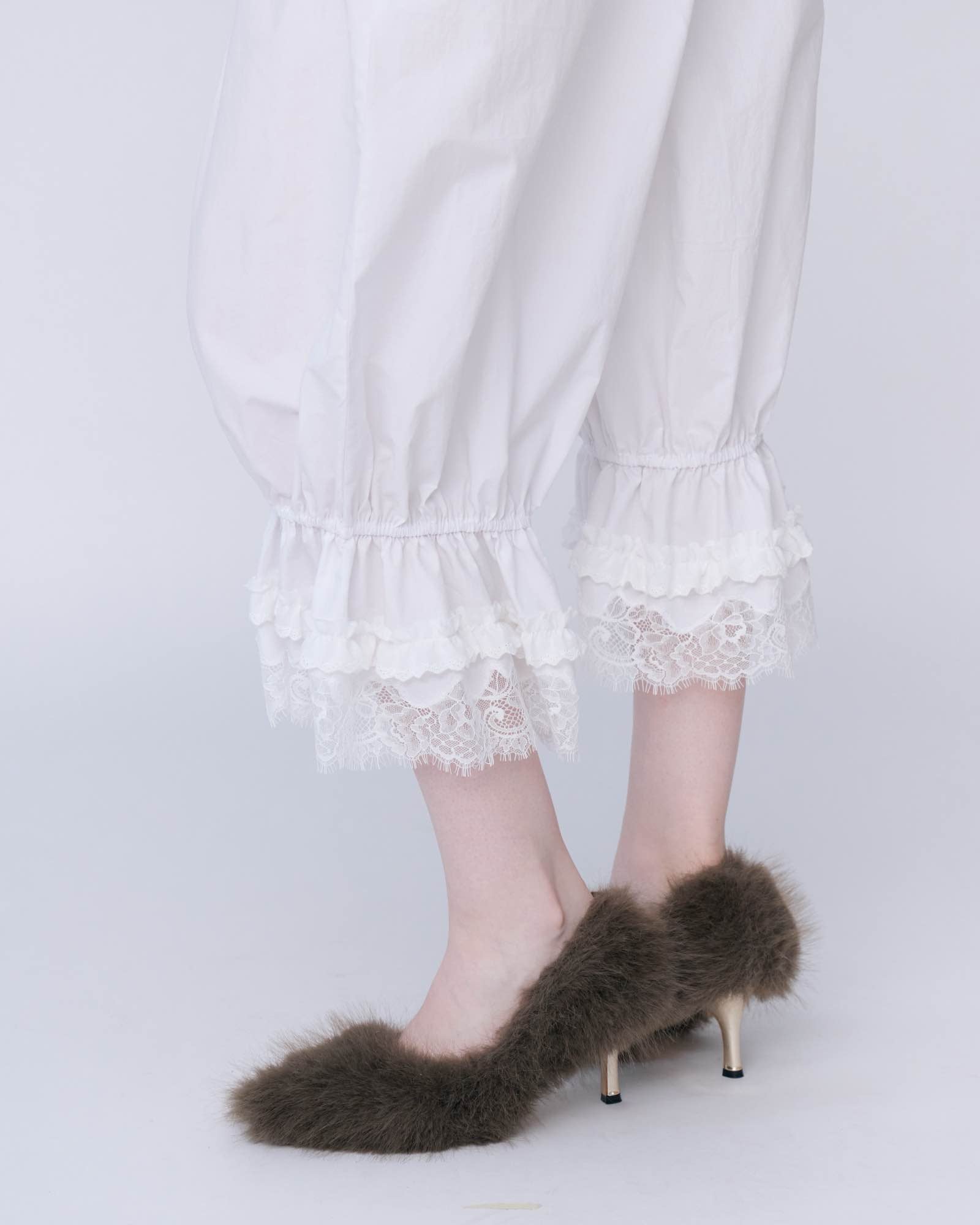 Lace Trim Bloomer Pants