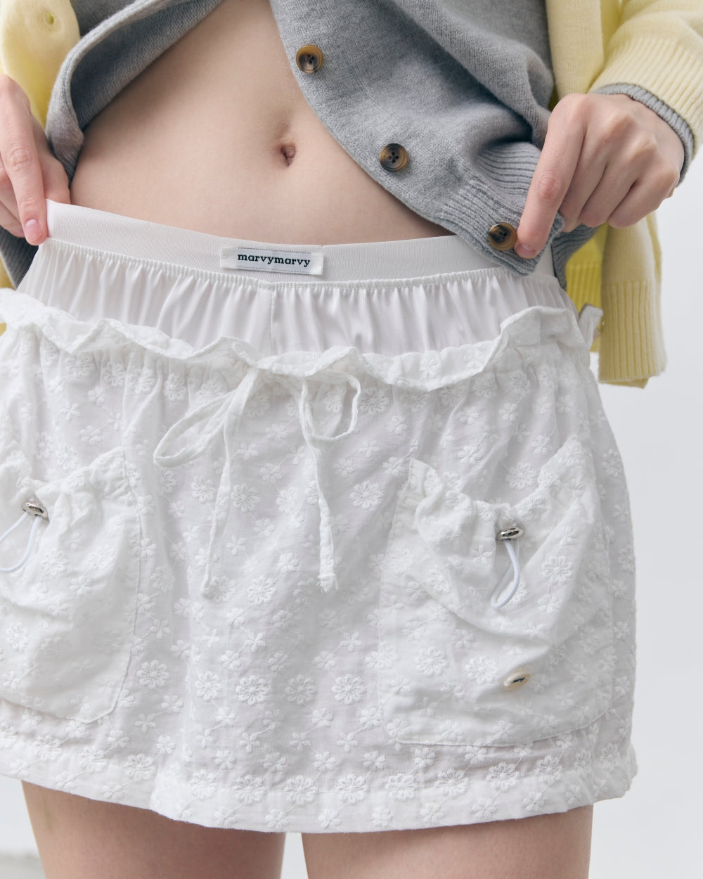 2nd) daisy pocket layer skirt