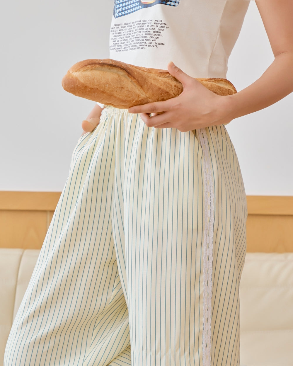2nd) marvy tilly stripe pants