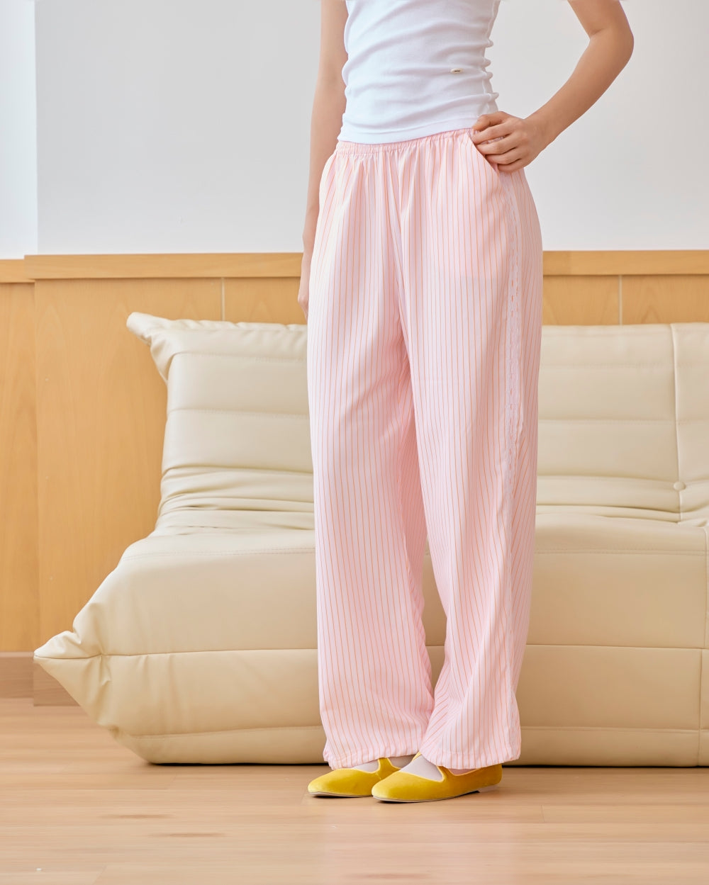 2nd) marvy tilly stripe pants