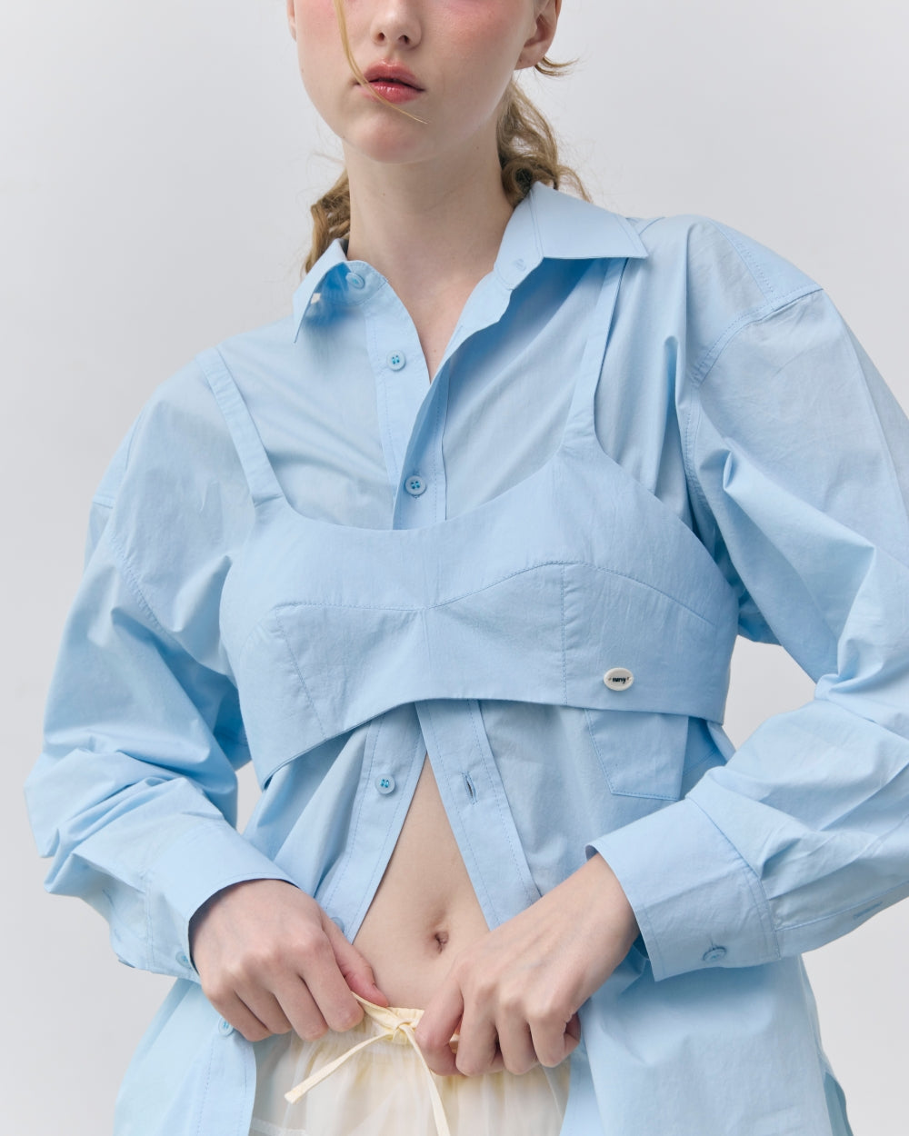 layered curve bustier