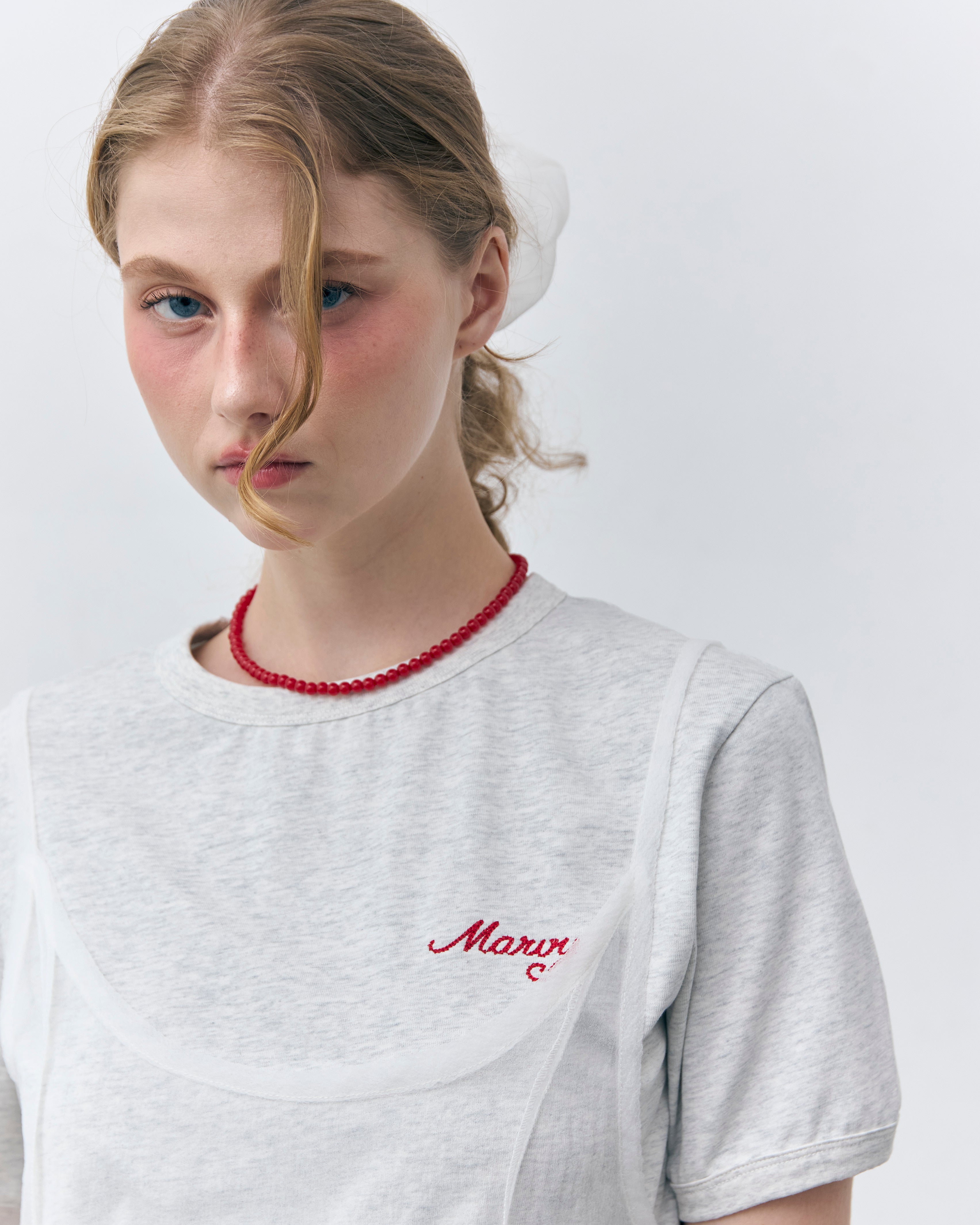 mini chain logo ringer tee