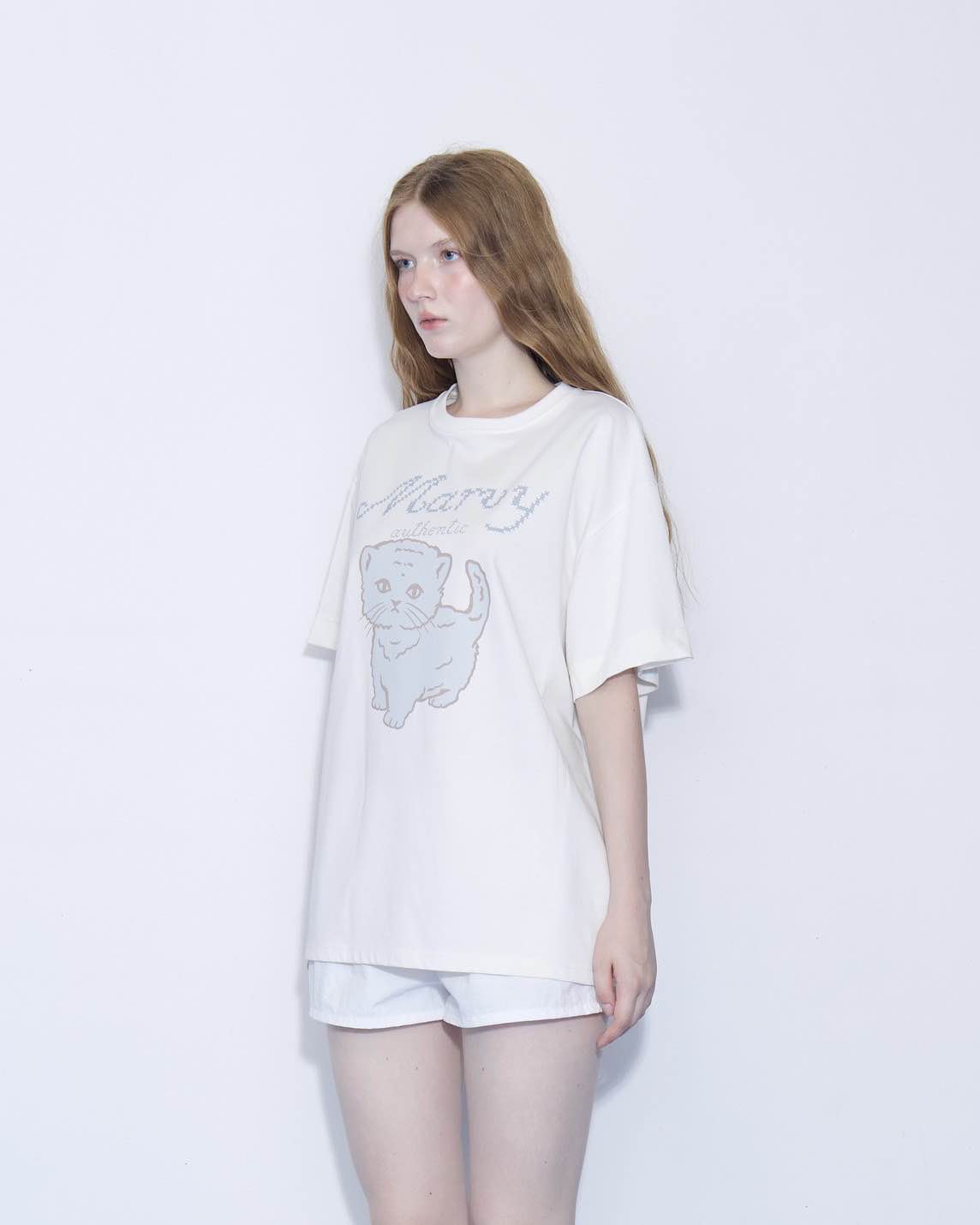 Marvy Blue Kitten Tee