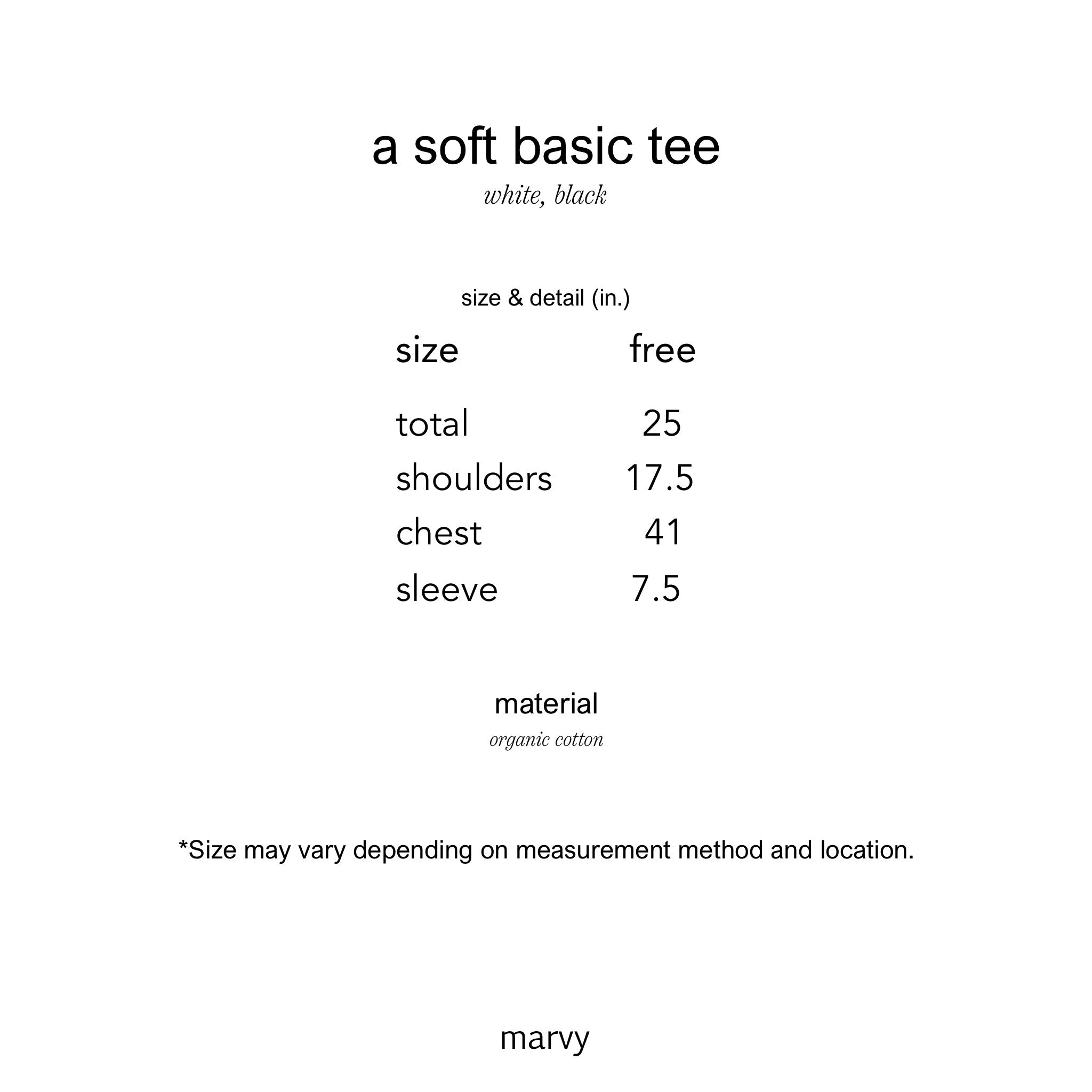 a soft basic tee (charcoal) - Marvymarvy