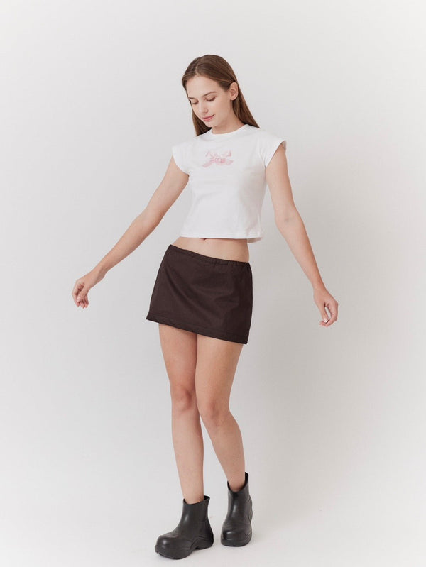 Low Rise Mini Skirt - Marvymarvy