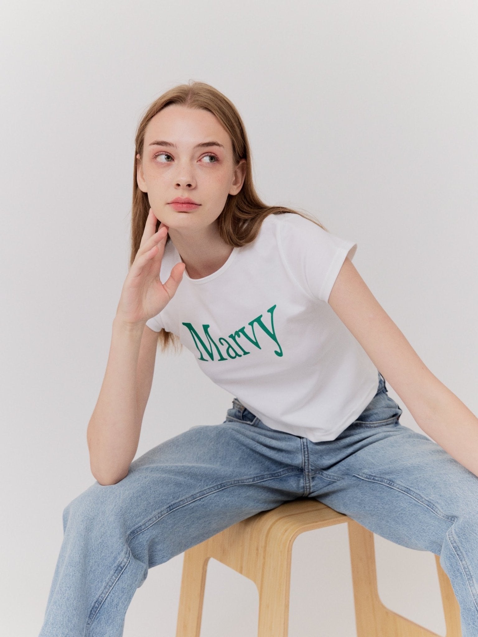 Marvy Logo Baby Tee - Marvymarvy