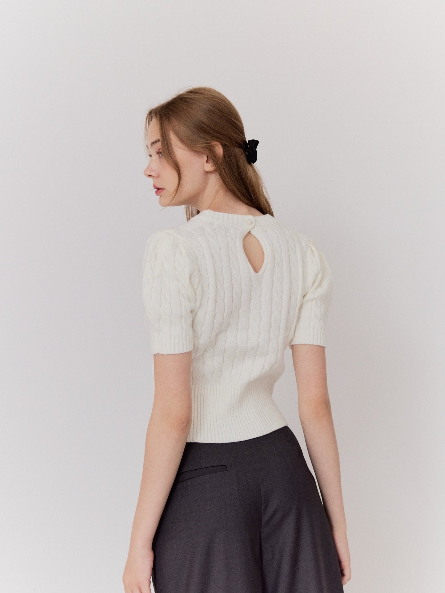 Pearl Button Knit top - Marvymarvy