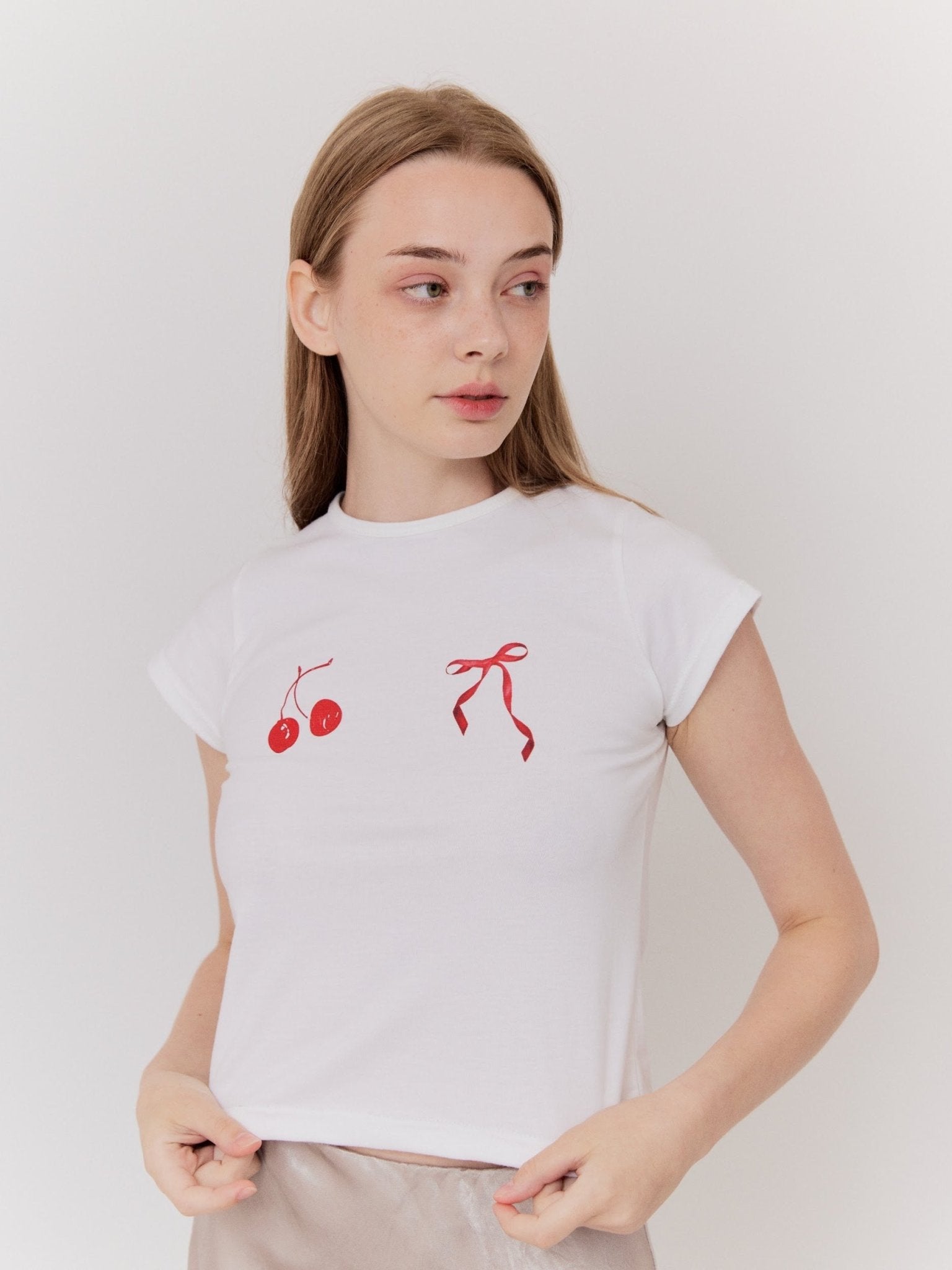 Retro Cherry Baby Tee - Marvymarvy